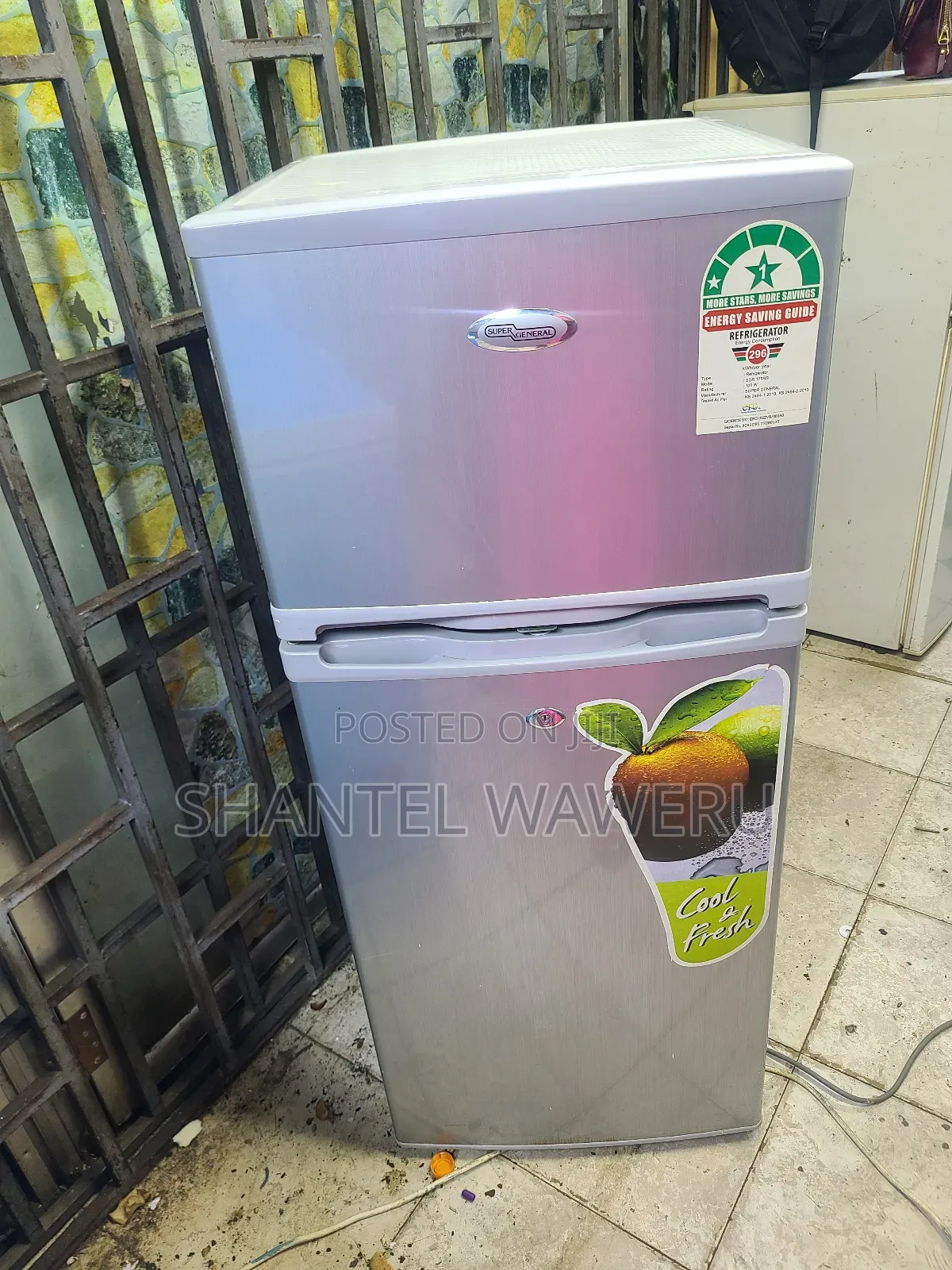 Min Silver 138litres Fridge