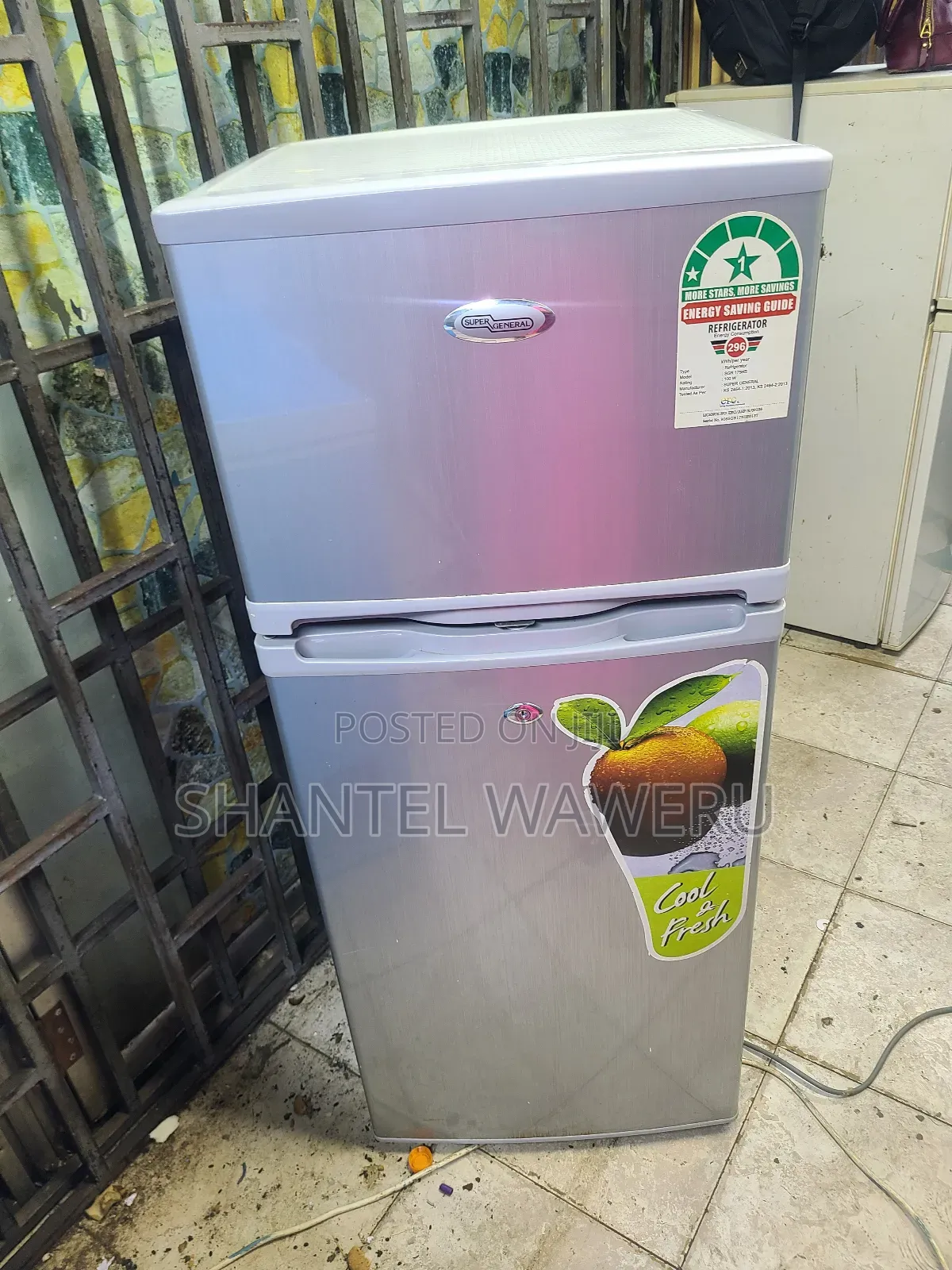 Min Silver 138litres Fridge