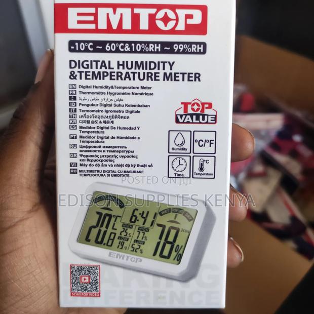 Emtop Digital Humidity Meter Temperature Sensor Moisture - thumbnail 6