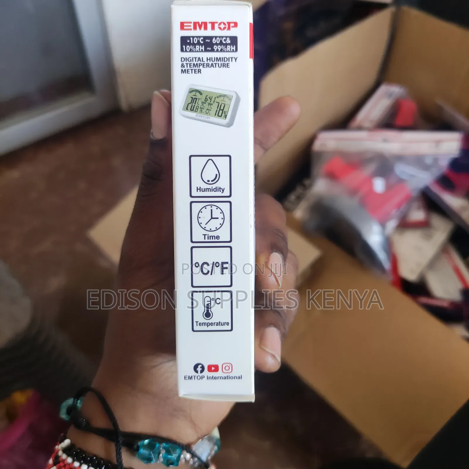 Emtop Digital Humidity Meter Temperature Sensor Moisture Hygrometer