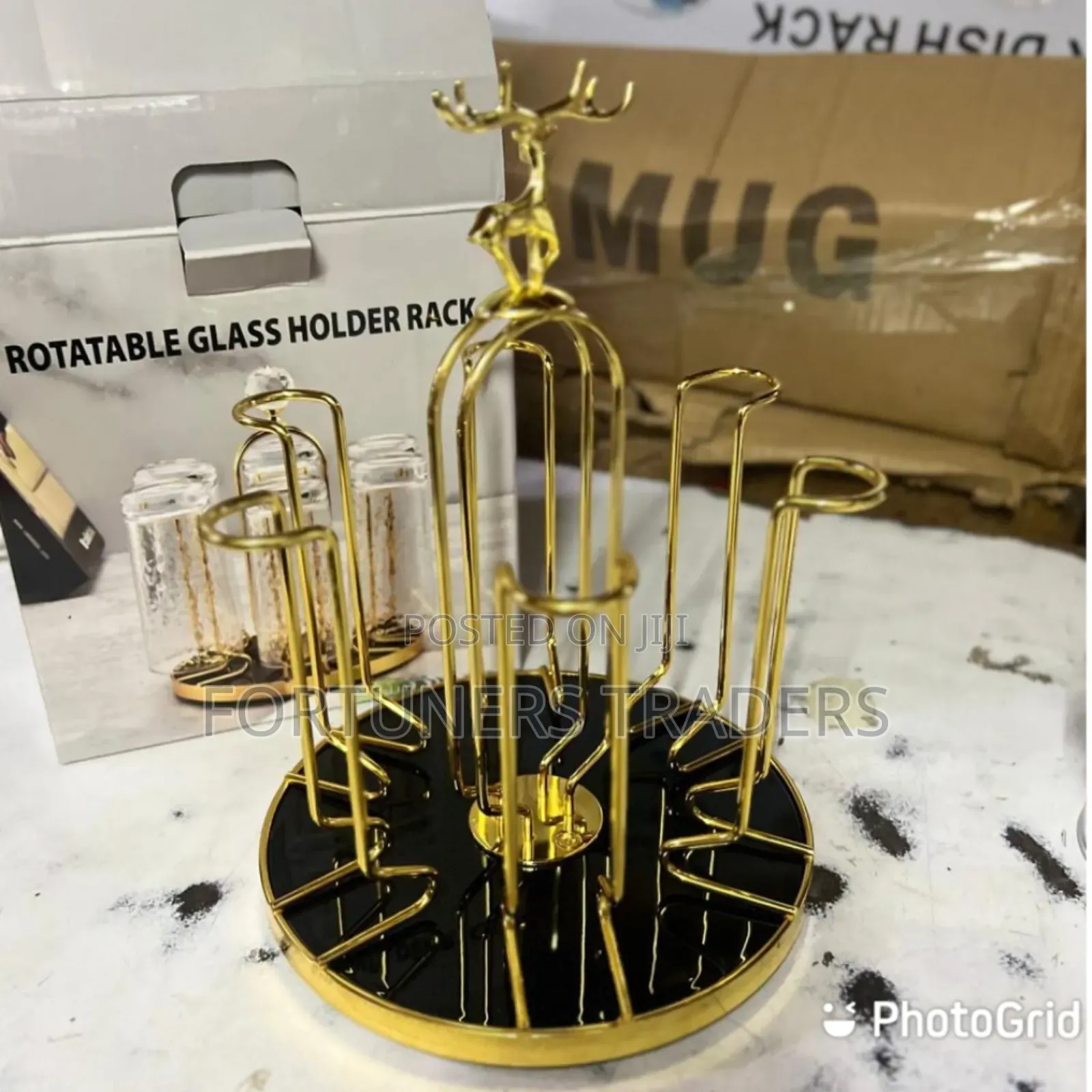 Rotatable Glass Holder Rack