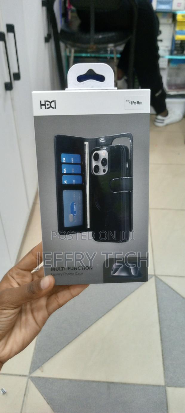 iPhone 13 Pro Max 2in1 Multifunction Flip Case-Black - main view