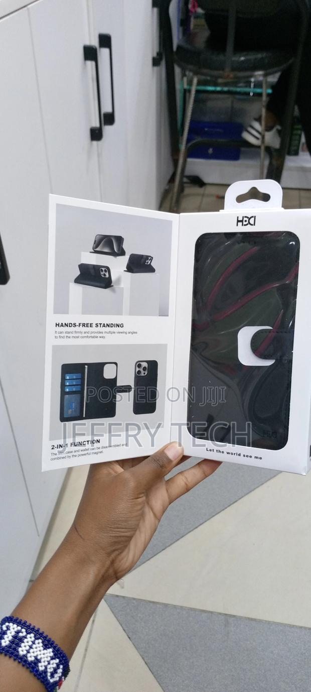 iPhone 13 Pro Max 2in1 Multifunction Flip Case-Black - thumbnail 3