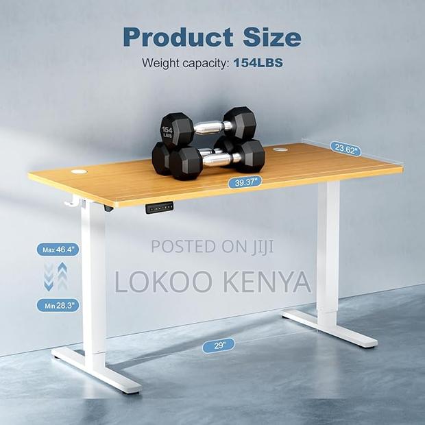 Office Desk: 1.6 Meter Electric Height Adjustable Office Des - thumbnail 2