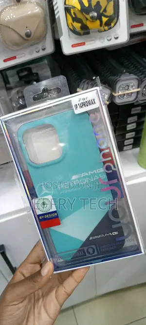 Case iPhone 14 PRO MAX Mercedes AMG Slim Anti-Shock -Skyblue