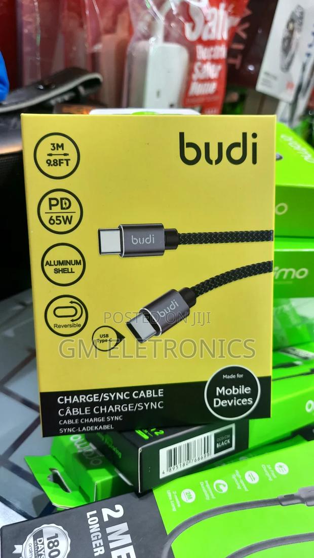 3 Meter Type C to C Fast Charging 65W Cable.