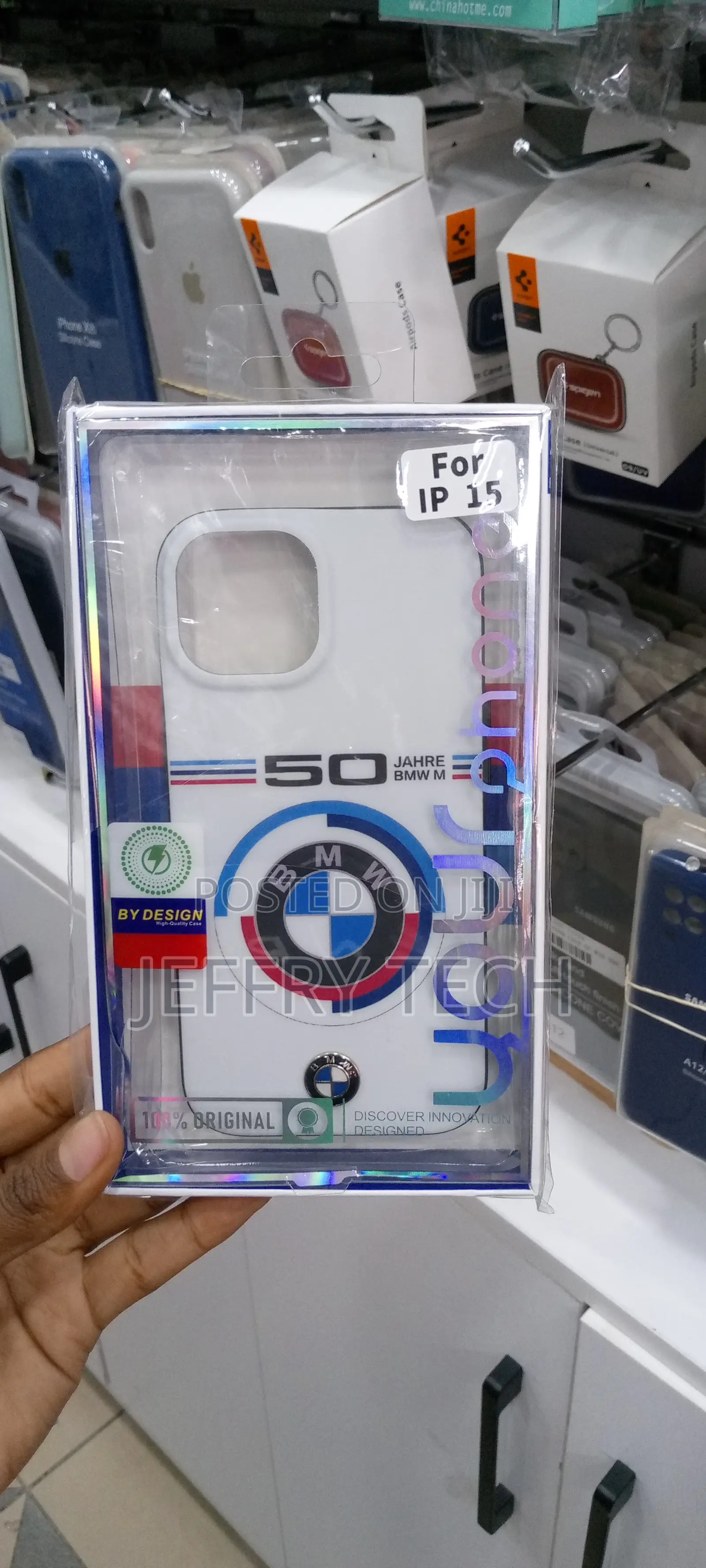 White BMW Logo Tough Phone Case Shockproof Designer Case