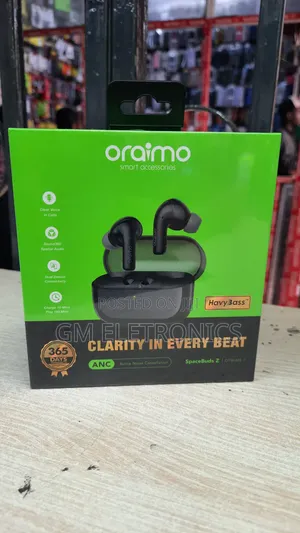 Oraimo Spacebuds Z ANC Heavy Bass Earbuds.