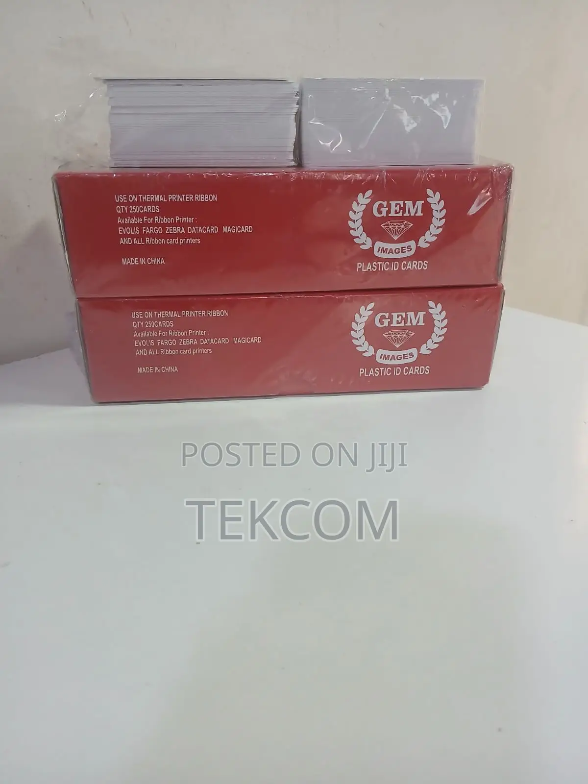 Gem Plastic Id Plain White High Quality PVC Cards