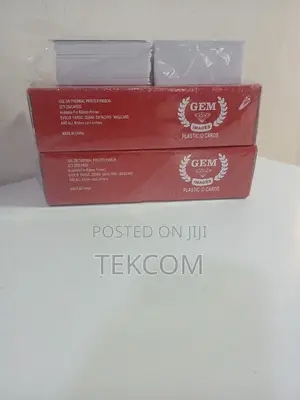 Gem Plastic Id Plain White High Quality PVC Cards