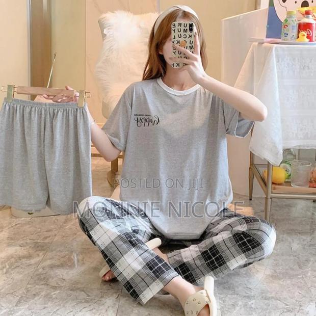 Free Size Pajamas Set 3pc Set. Good Quality - thumbnail 3