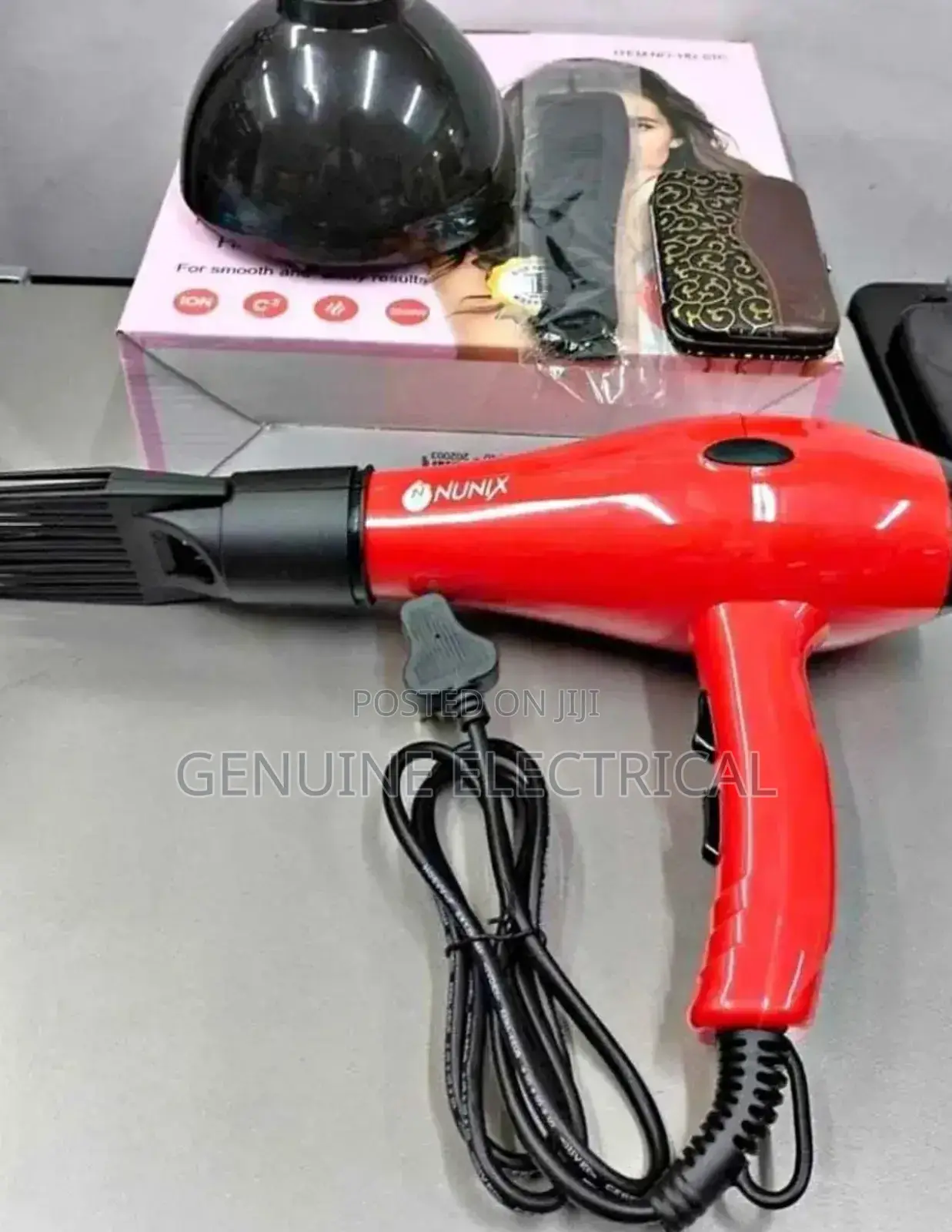 Nunix HD-01C Blow Dry Hair Dryer With Accessories