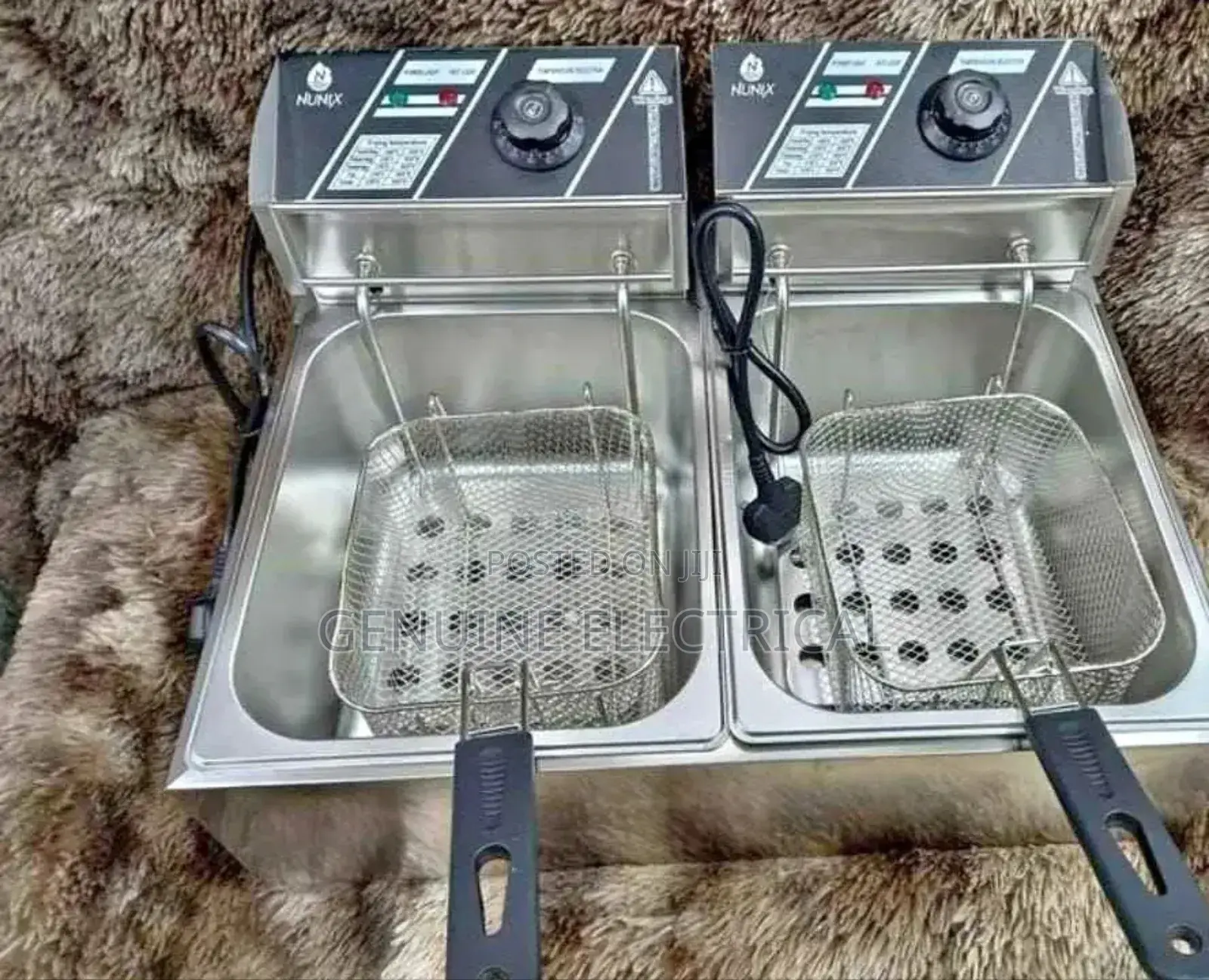 Nunix 6l+6l Electric Deep Fryer-Df-6d