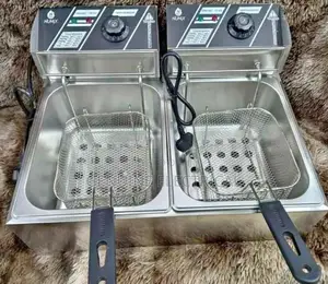 Nunix 6l+6l Commercial Double Stainless Steel Deep Fryer