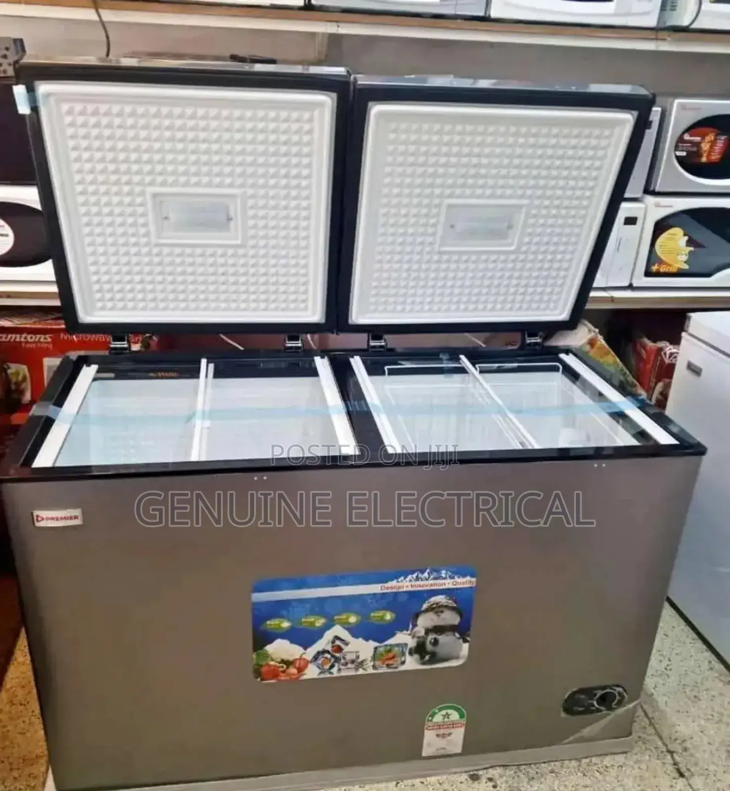 Premier Chest Freezer 400L Capacity With a Single Cool Pad