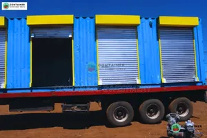 40ft Container Stalls for Sale- Blue, Silver Yellow Combo.