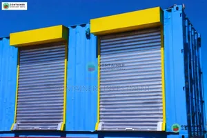 40ft Container Stalls for Sale- Blue, Silver Yellow Combo.