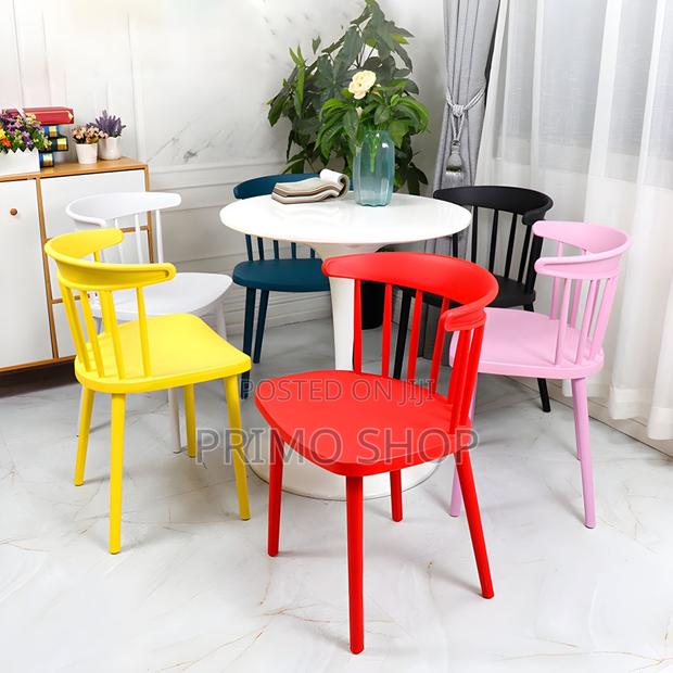 Home Chairs:Dining Room Plastic Side Chair for Home Use - thumbnail 3
