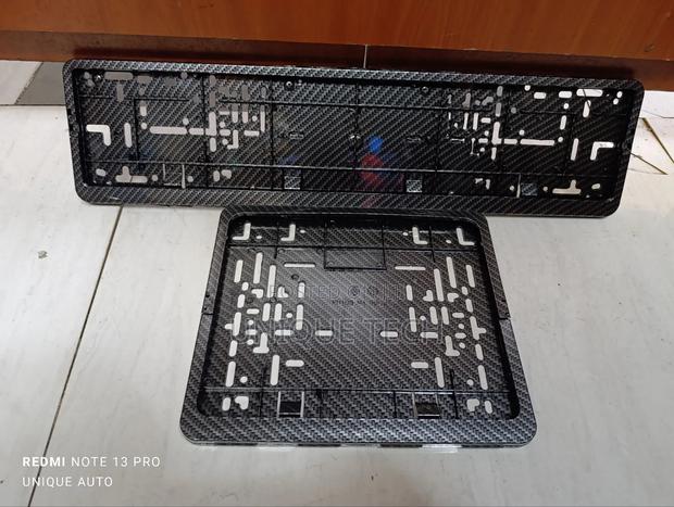 Universal Fit Carbon Finish Number Plate Holder /Frame