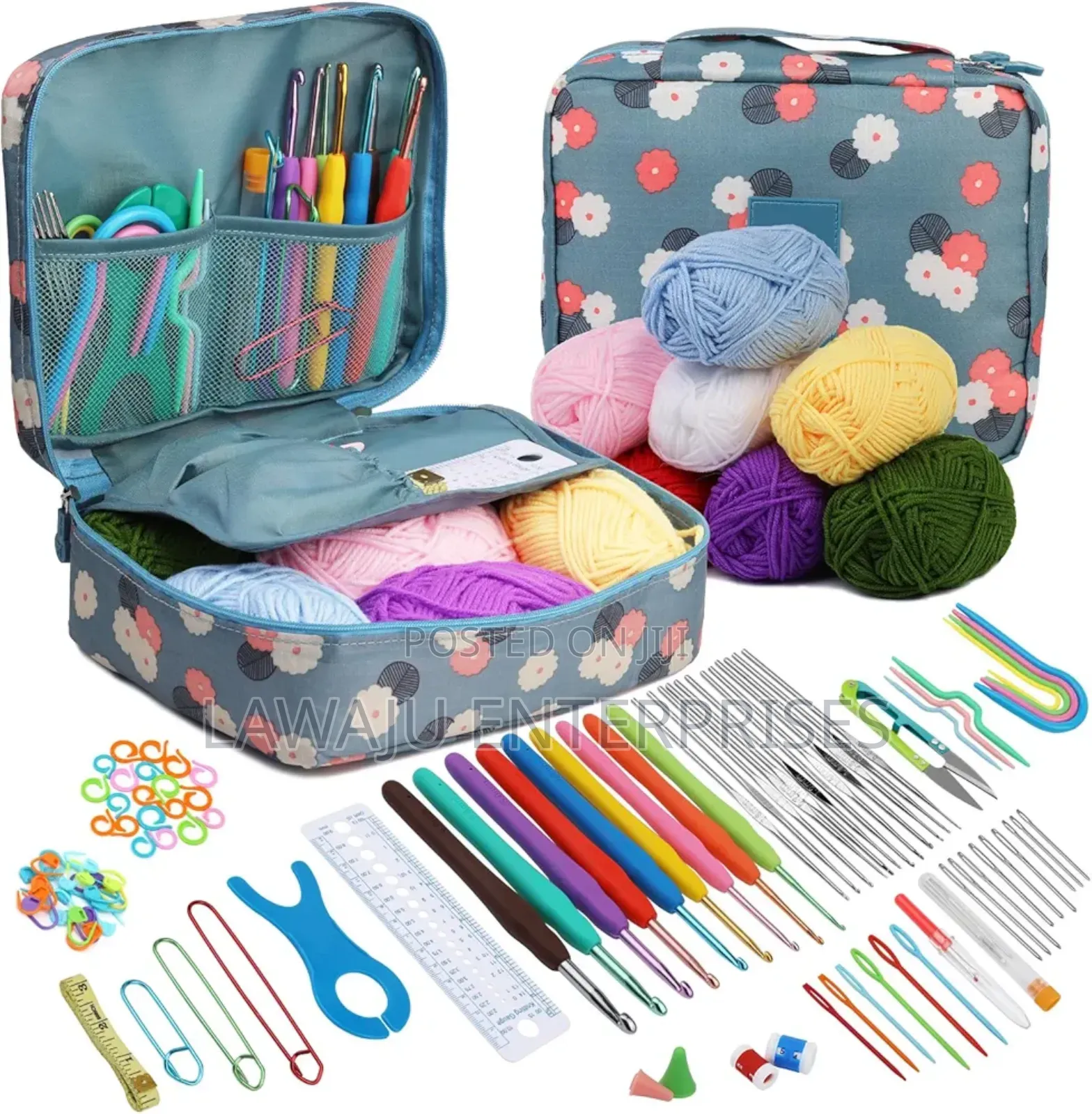 58pcs Crotchet Hook Set With Storage Bag