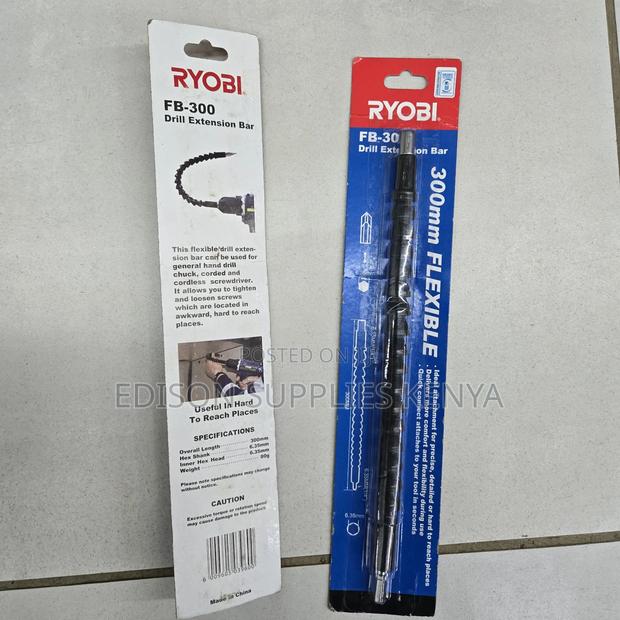 Ryobi Flexible Drill Extension Bar 30cm Drill Bit Attachment - main view