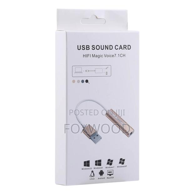 USB to 3.5mm Audio Sound Card Adapter Support HI-FI 7.1
