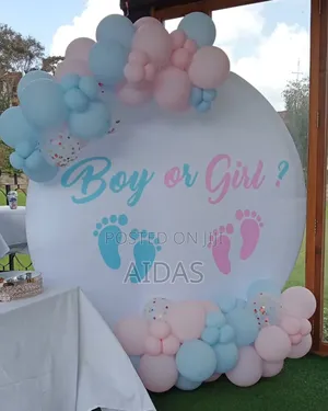 Gender Reveal Set Up