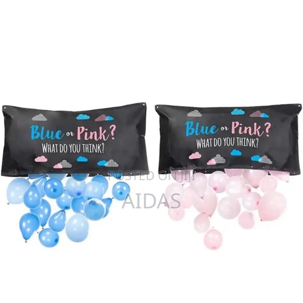 Blue or Pink Gender Reveal Drop Bag