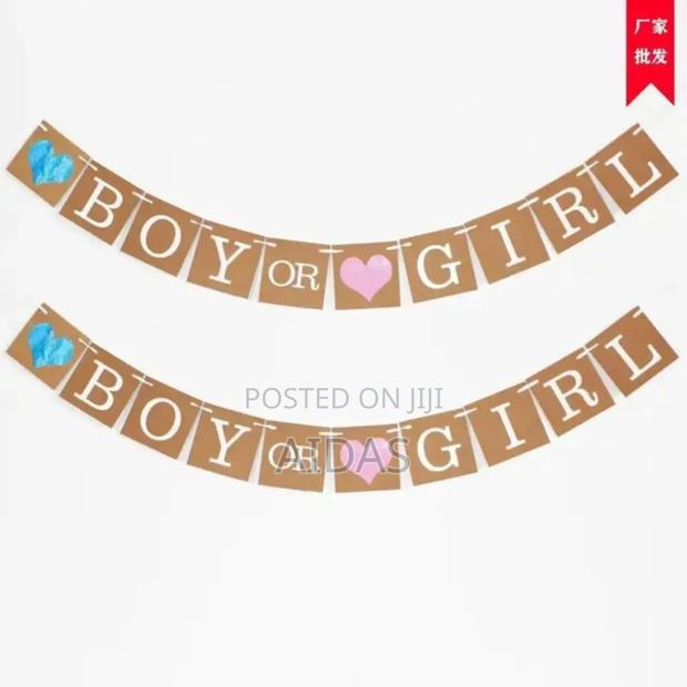 Boy or Girl Gender Reveal Banner