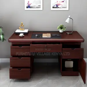 Secure Work-From-Home Desk With Locking Drawer