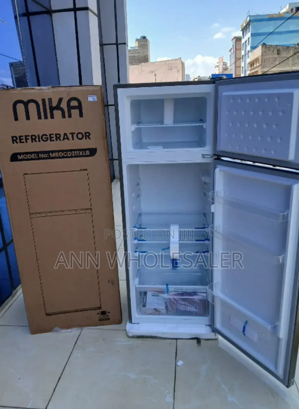 With Warranty Mika 211litres Double Door Fridg MRDCD211XRF