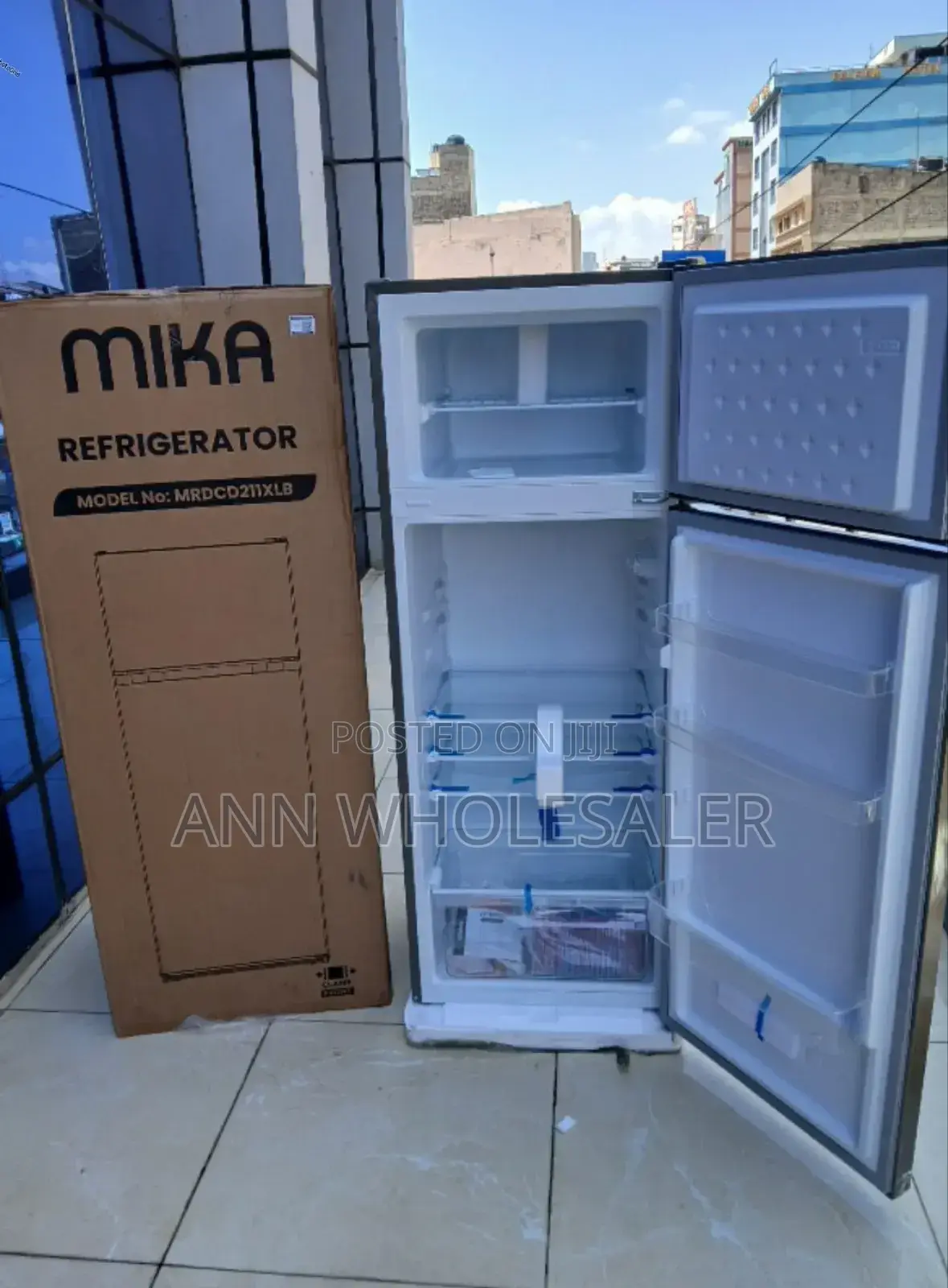 Electric Mika 211litres Double Door Fridge MAC,/5