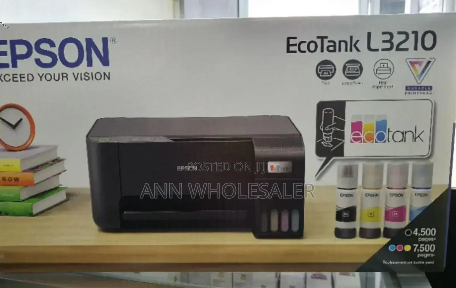 With Warranty Epson Ecotank L3210 Printer P/8