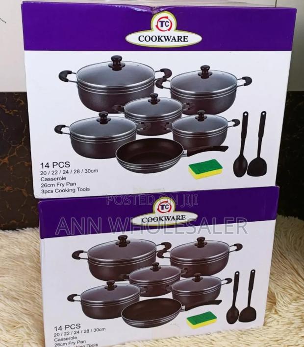 Black Non-Stick Sufuria -Tc