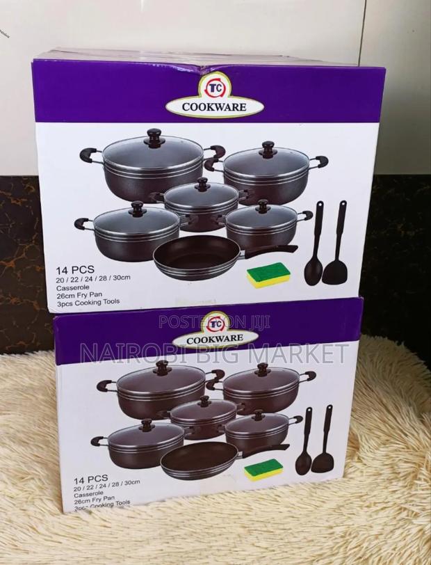 14 PCS Cooking Pots -Tc Sufuria - main view