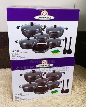 Non - Stick Coated TV Pots -14 PCS