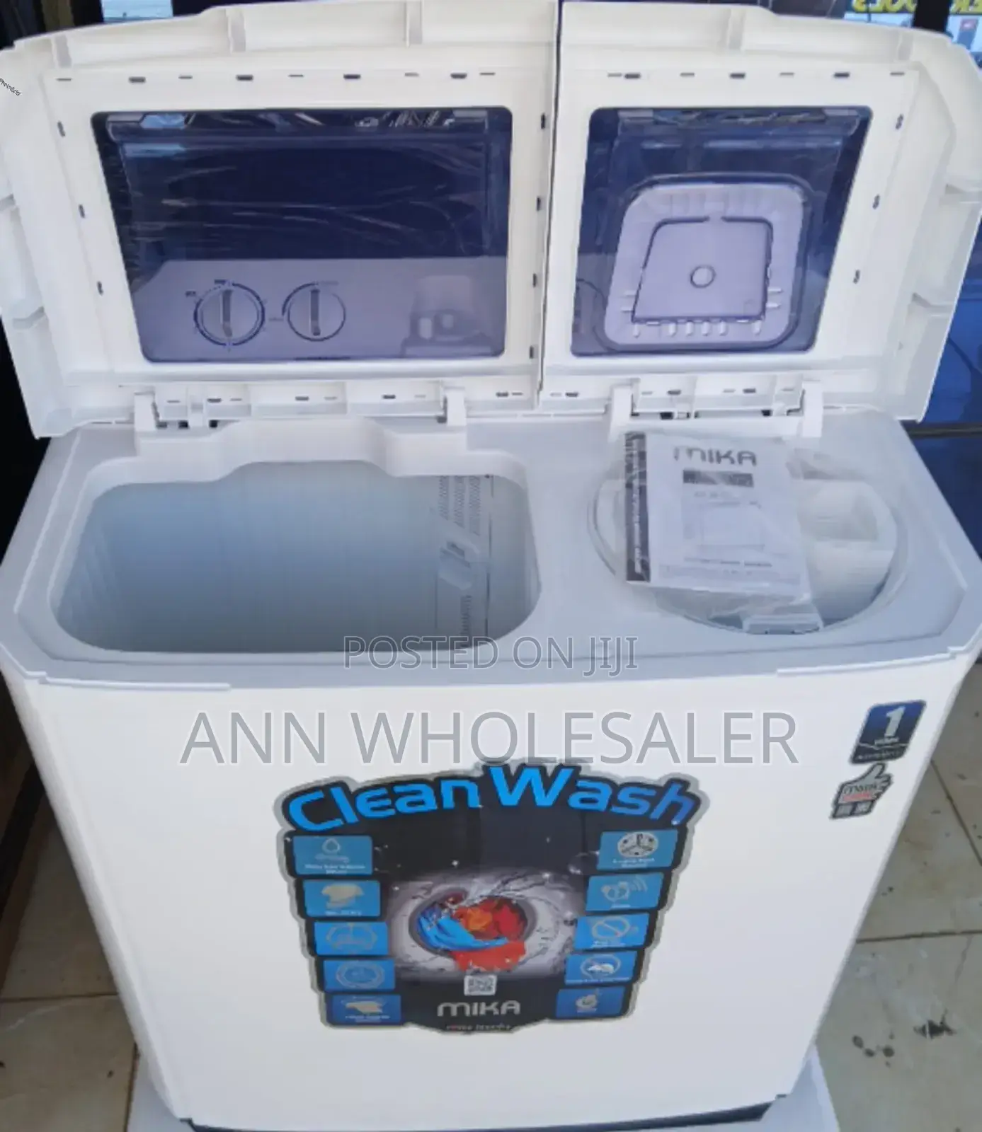 Mika 10kg Twin Tub Washing Machine M/6