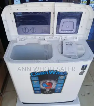 White Mika 10kg Twin Tub Washing Machine W/77