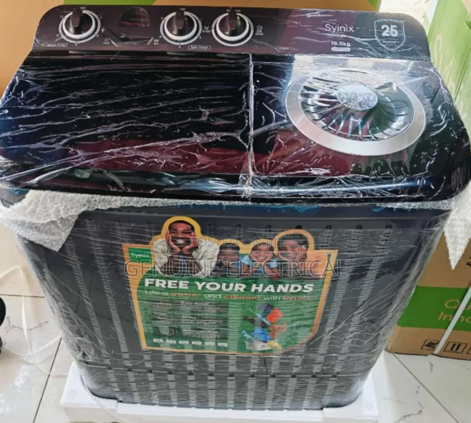 Syinix 10kgs Top Load Twin Washing Machine Sn10t