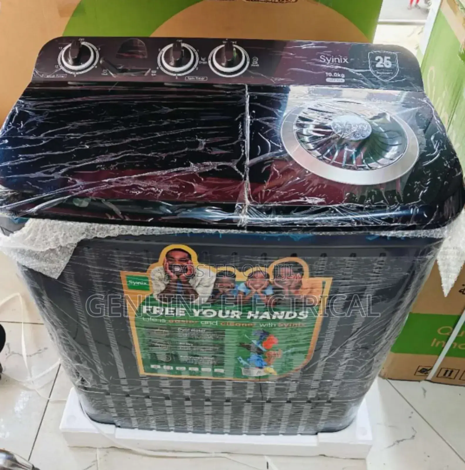 Syinix 10kgs Top Twin Tub Washing Machine Sn10t