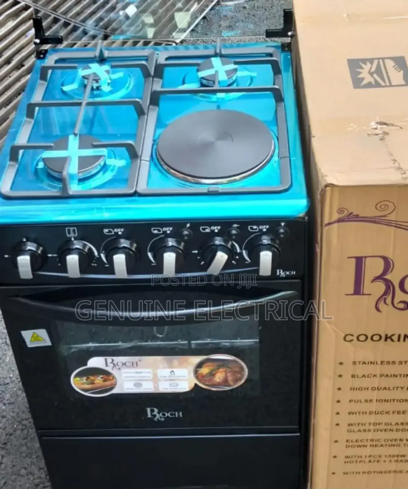 50*55 Roch 3+1 Jet Standing Cooker Plus Electric Oven R3e