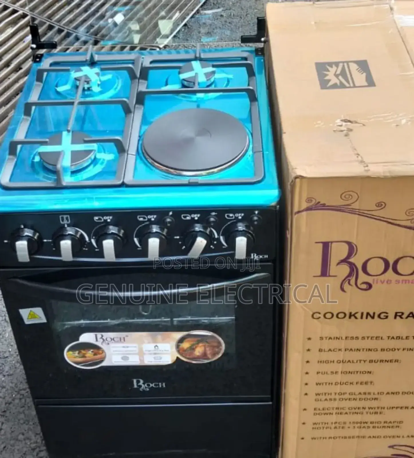 50*55 Roch 3+1 Jet Standing Cooker +Electric Oven R3e