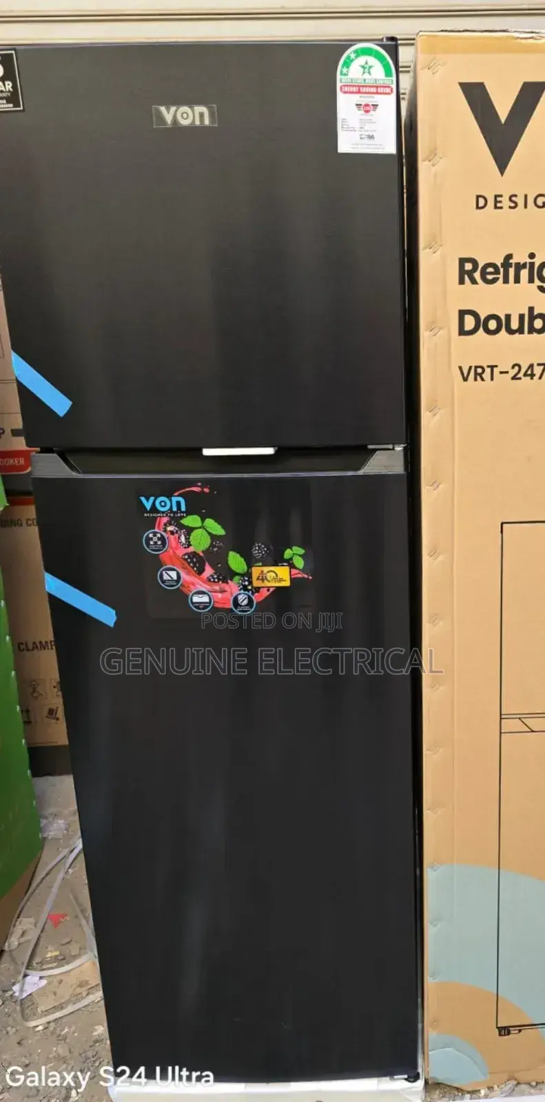 Von 247 Litres Nofrost Two Door Refrigerator V247fd