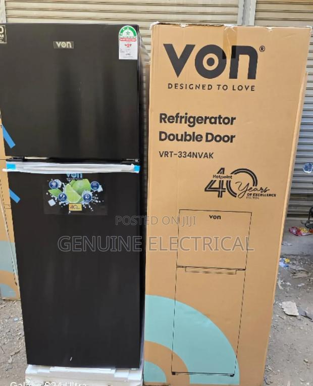 Von 334 LTRS No Frost Double Door Refrigerator VD334RD