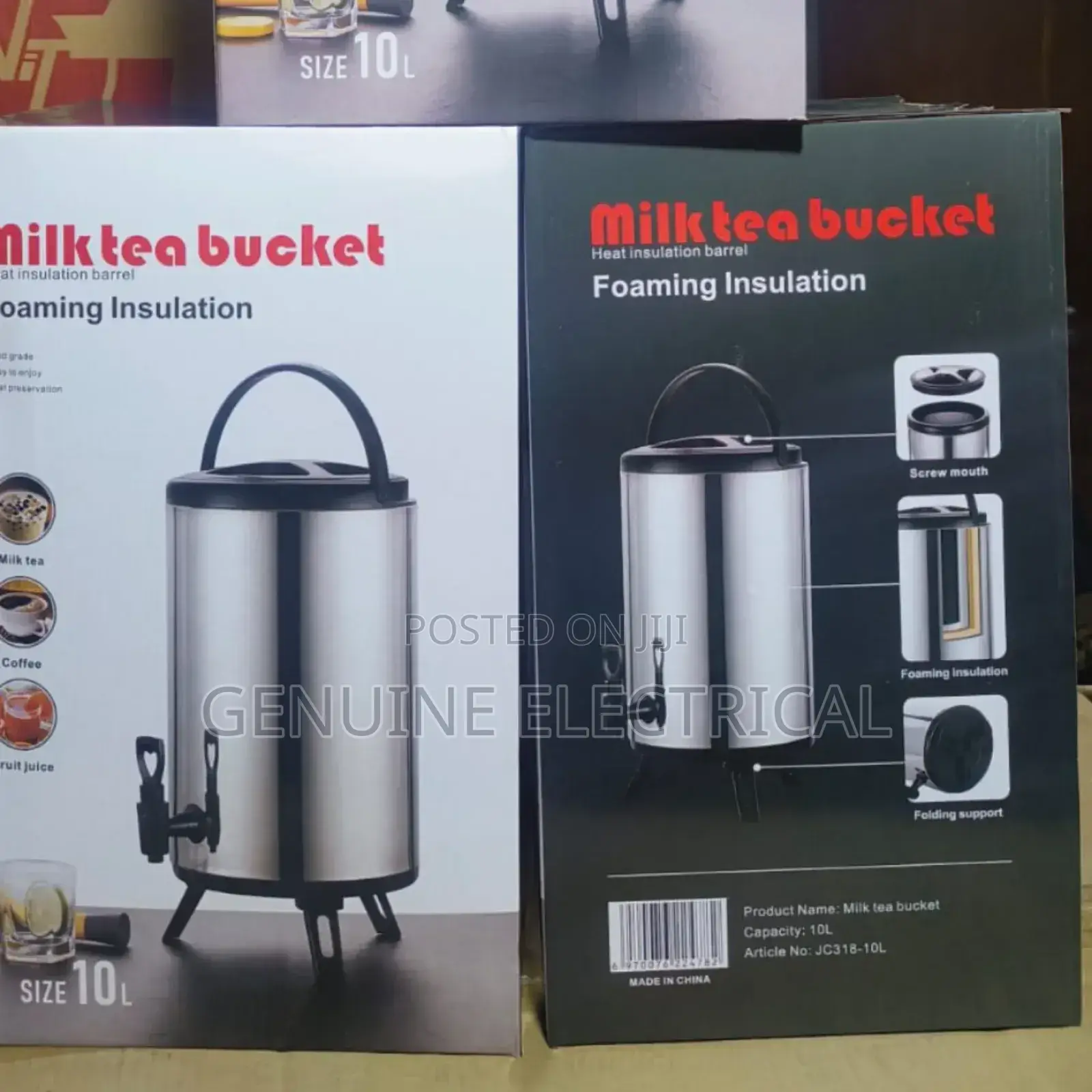 10 Litres Milk/Coffee/Tea Bucket Heat Insulation Barrel T10