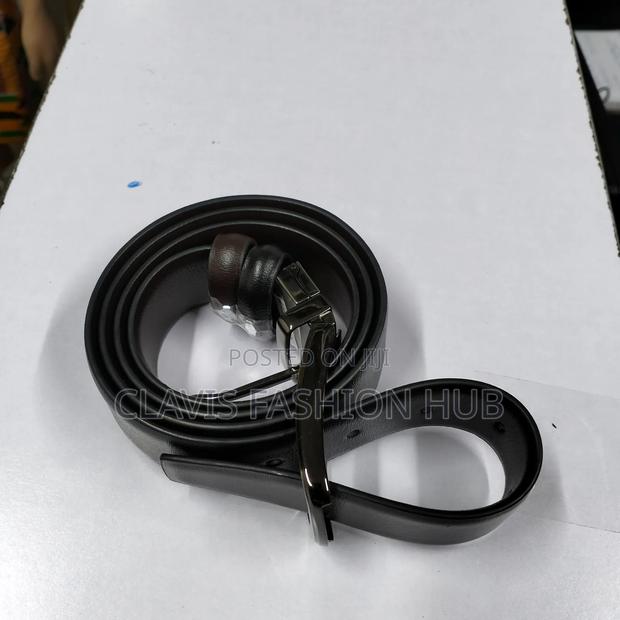 Italian Reversible Leather Belt - thumbnail 3