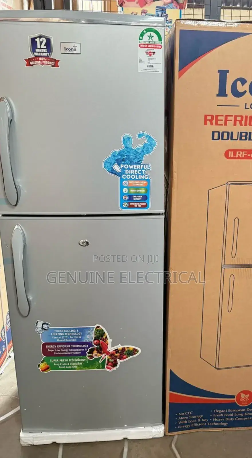 225 Litres Icona Nofrost Double Door Refrigerator Inf