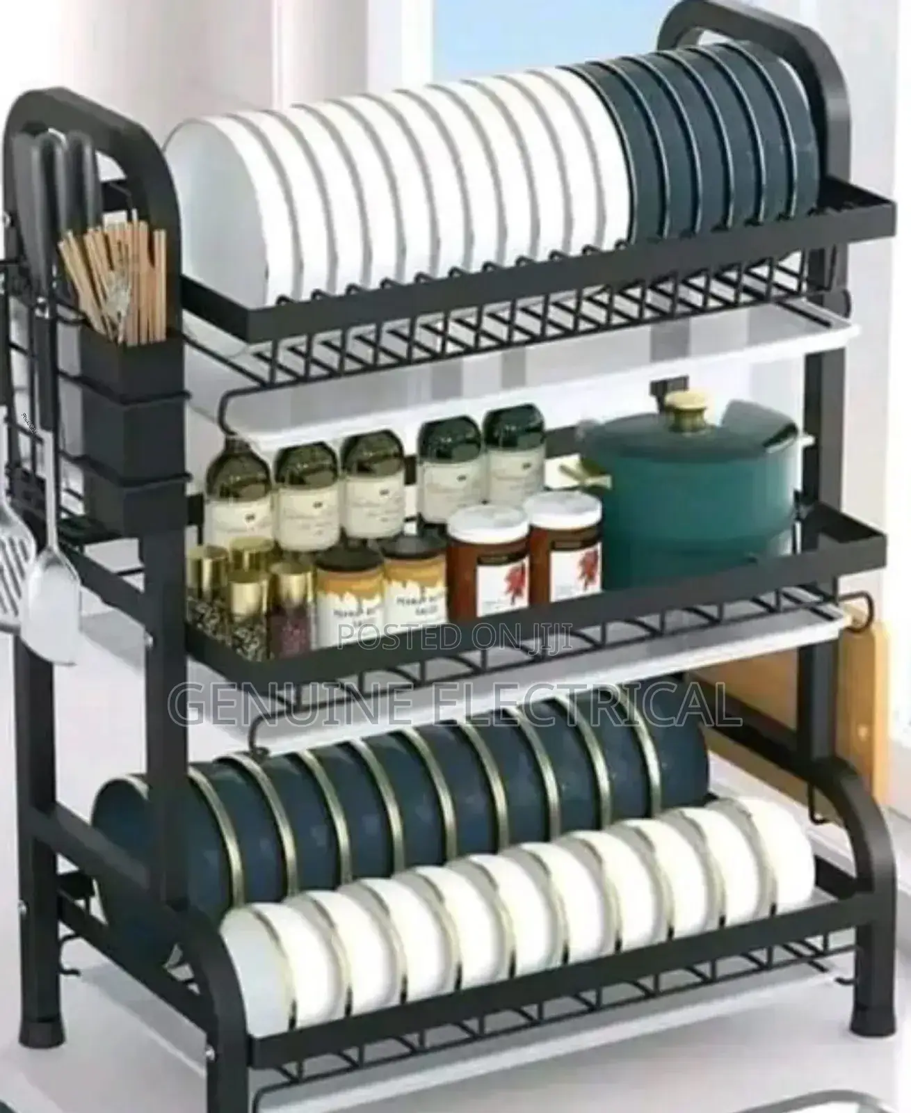 3 Tier High Quality Carbon Steel Dish Rack H3t