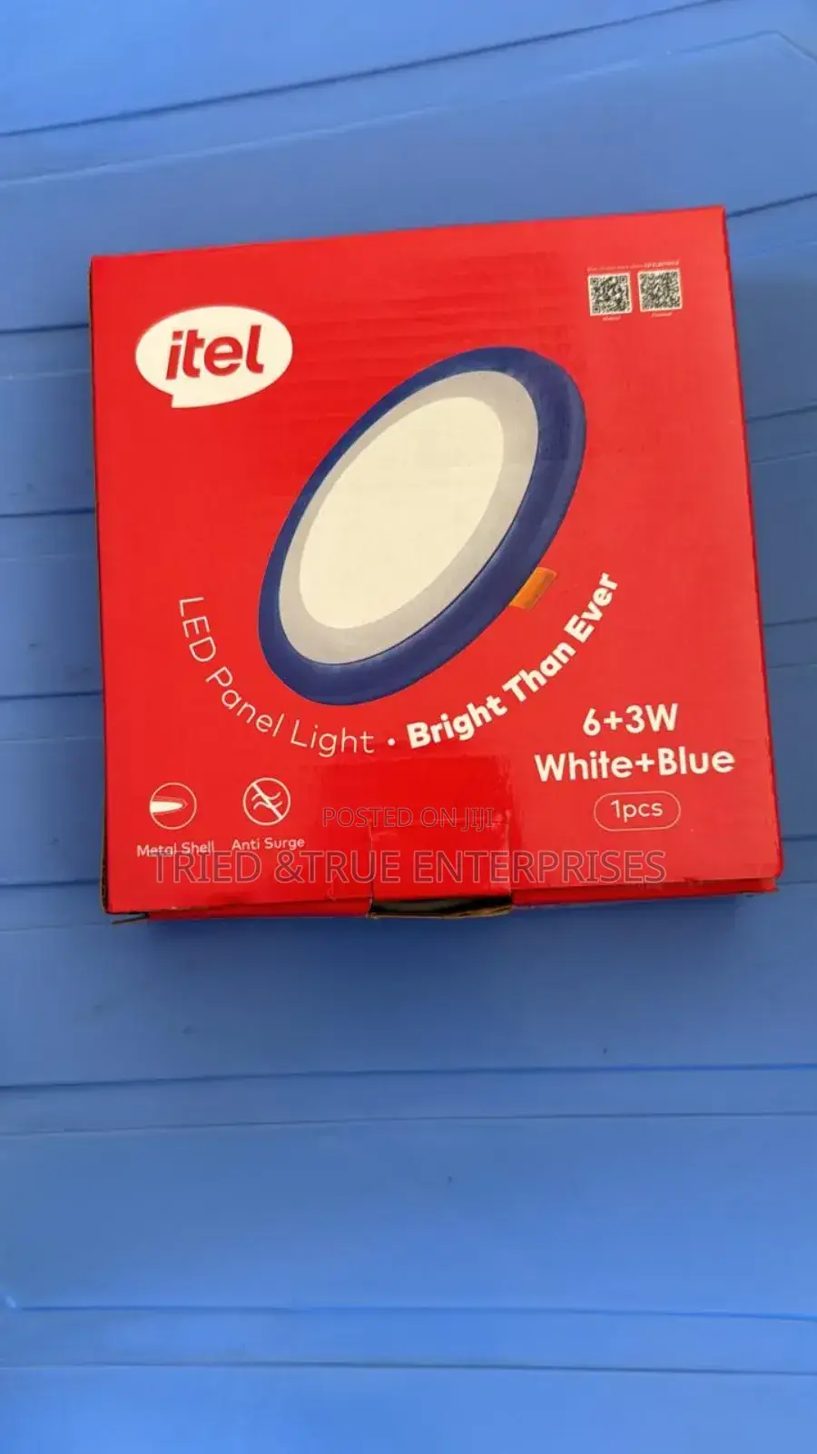 LED Panel Light 6+3W White and Blue Kj6yh