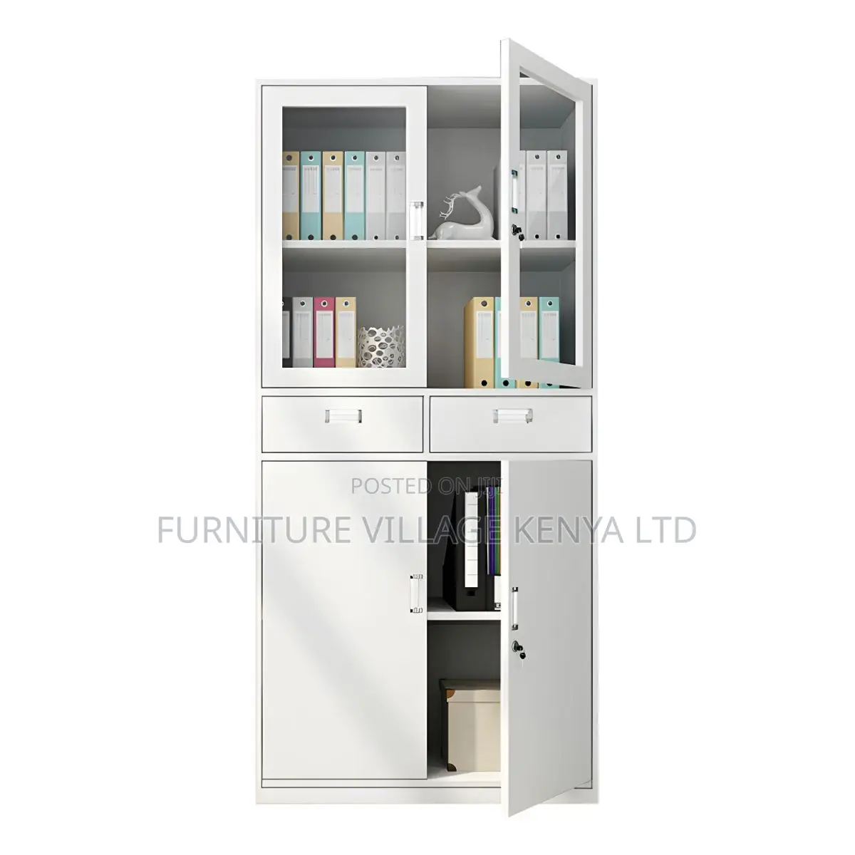 Office Cabinet Rust-Resistant Cabinet With Shelves